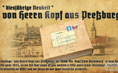 We made a huge pile of useful items, food, warm clothes, writing tools and some suitable Verlag Kopf products.
