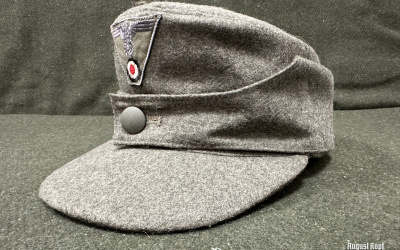The German M43 field cap was introduced in 1943 as a practical and versatile piece of headgear for Wehrmacht troops.