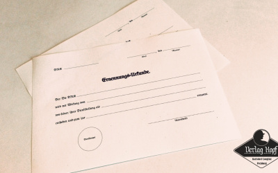 Appointment certificate for DRK members.