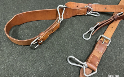 Straps for carrying MG lafette