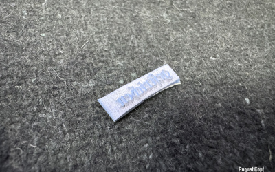 Rubber stamp: gestreichen