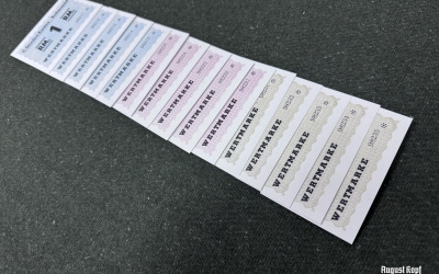 Banknote Buchenwald Wertmarke set of 15