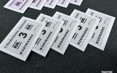 Banknote Buchenwald Wertmarke set of 15