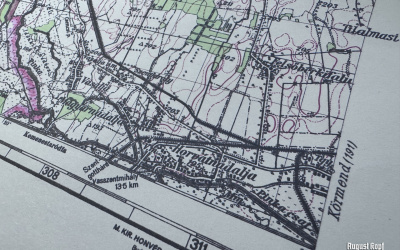 Hungarian map Pinkamindszent