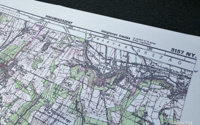 Hungarian map Pinkamindszent