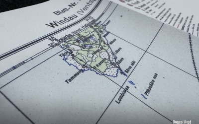 Courland Pocket Map set of 3