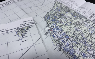 Courland Pocket Map set of 3