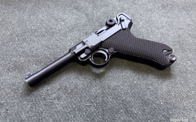 Cheap plastic filler for German WW1-WW2 Luger P08 holsters.