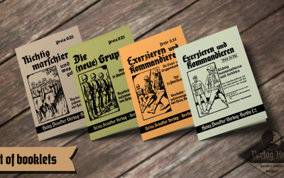Set contains 4 repro booklets in uniform look.