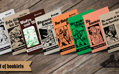 Set contains 8 useful repro booklets in uniform look.