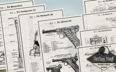 Complete set of eight Verlag Kopf instructional images.