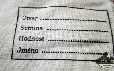 1.ČSR Army Nametags - 5 cloth labels