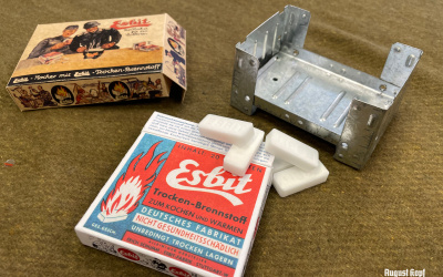 Wehrmacht folding field stove for heating and simple cooking.