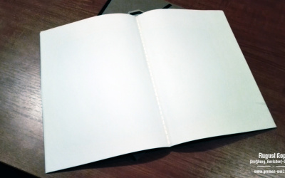 A4 format sewn notebook - blank pages