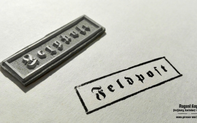 Nice and universal stamp for letters and packages from field post.