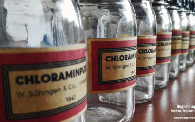 Chloramin powder was widely used and widely available substance.