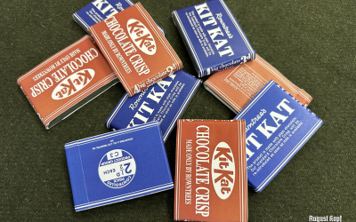 Repacked modern chocolate in WW2 wrapper design.