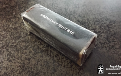 Authentic fruit bar in WW2 designed package.