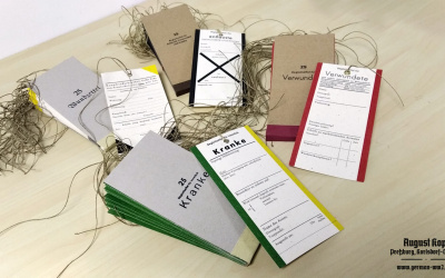 Set of 25 tags - Kampfstofferkrankte