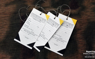 Set of 25 tags - Kampfstofferkrankte