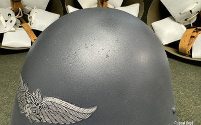 Reissued vz.32 Luftschutz helmet