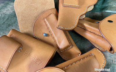 Pistole Mod. 27 holster - natural leather