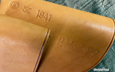 Pistole Mod. 27 holster - natural leather