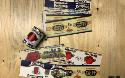 Reprint of vintage can designs.