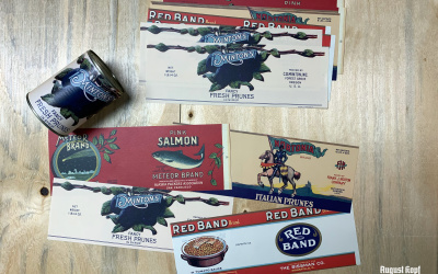 Reprint of vintage can designs.