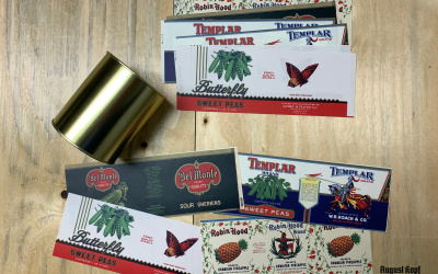 Reprint of vintage can designs.