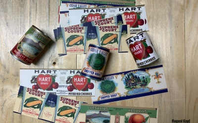 Reprint of vintage can designs.