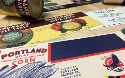 Set of 12pcs labels 1940c