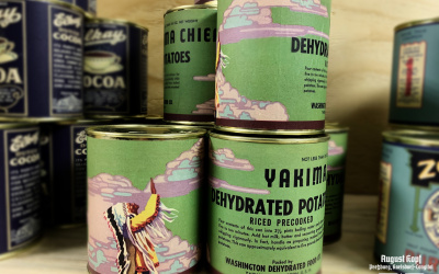 Authentic US can label design of the 1930’s – 1940’s period.