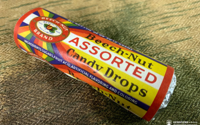 Reproduction of a WW2 era hard candy, procured also by the US Army! Our reproduction contains 7 pieces of assorted fruit flavored hard candy.