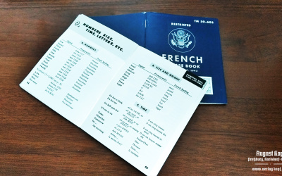 Standard army TM 30-603 booklet dedicated for person in US service only.