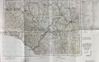 Absolutly unique set of Heereskarte with related mapcase Truppenkarten.