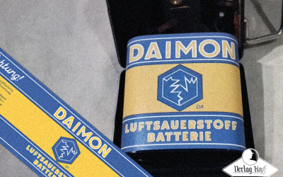High quality reproduction of old WW2 battery.