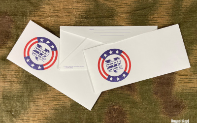 3x WW2 vintage envelope with Victory ilustration depicted.