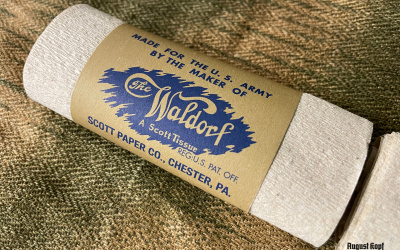 Paper pack of WW2 US toilet paper ration.