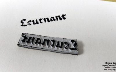 Stamp Leutnant for official documents.