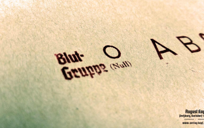 Small DYI set for marking Soldbuch with blood group type.