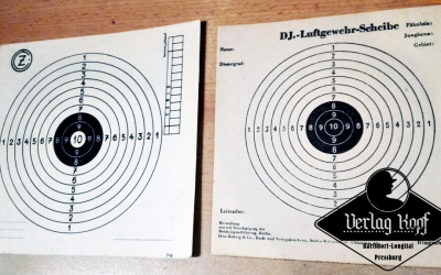 2x Airgun (Luftgewehr) target