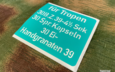 Stencil Eiergranate 39 (30 egg)