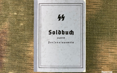 Unique reproduction of authentic WW2 German Paybook.