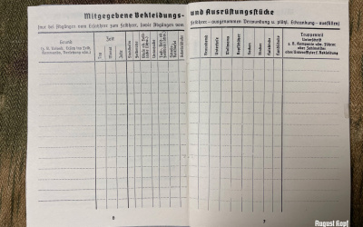 Soldbuch SS Group set 10x