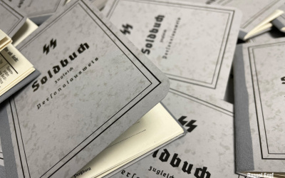Unique reproduction of authentic WW2 German Paybook.