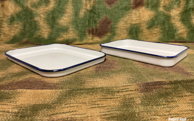 Nice mint enameled tins for medical purposes.