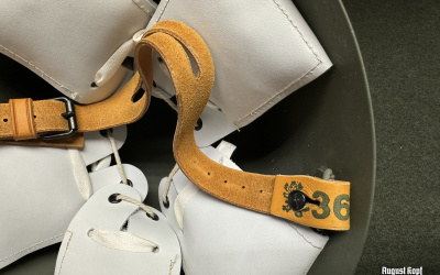 Quality leather helmet chinstrap for vz.