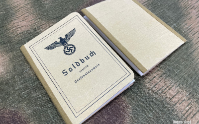 Unique reproduction of authentic WW2 German Paybook.