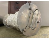 Vintage Petri dishes transport container with content